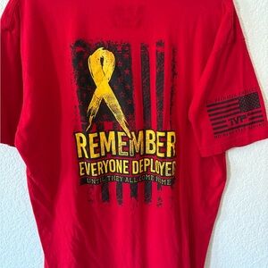 Red Remember Everyone Deployed T-Shirt